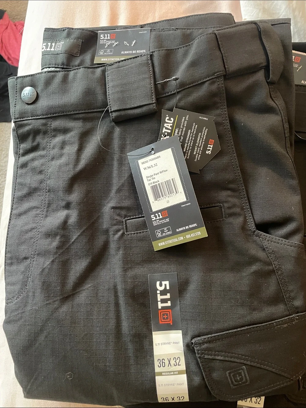 5.11 Tactical Black Stryke Cargo Shorts